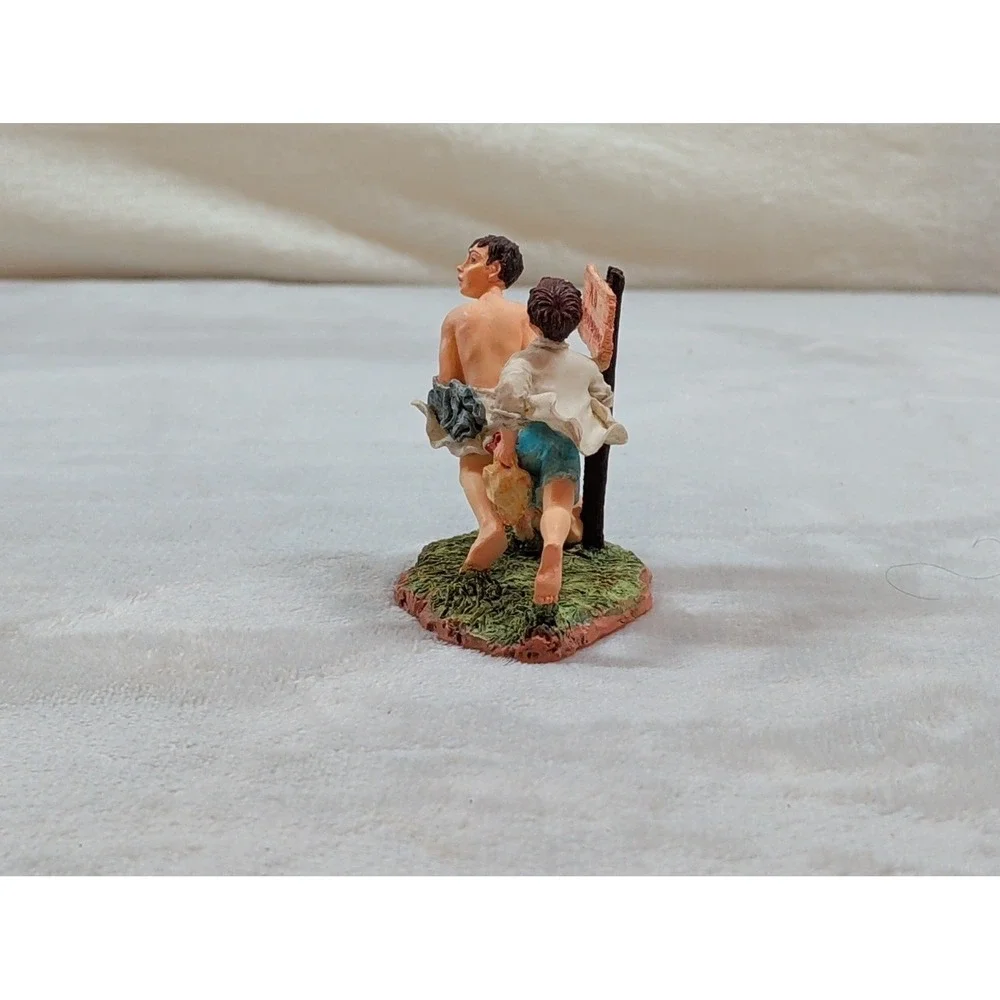 Norman Rockwell No Swimming Figurine Dave Grossman Creations Sat Evening Post